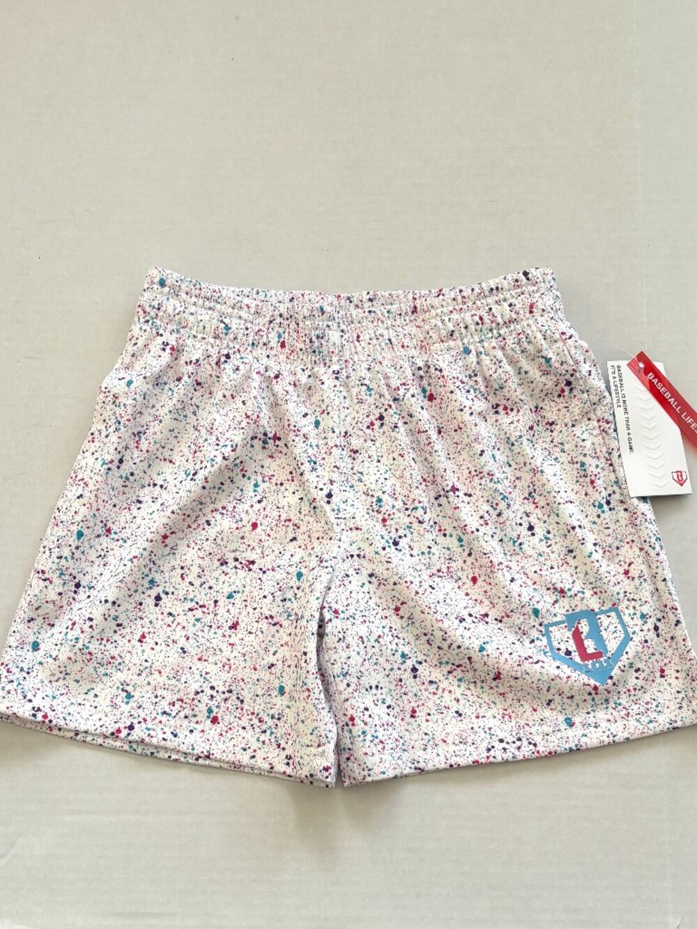 NWT Baseball Lifestyle 101 Boys' Splatter Shorts